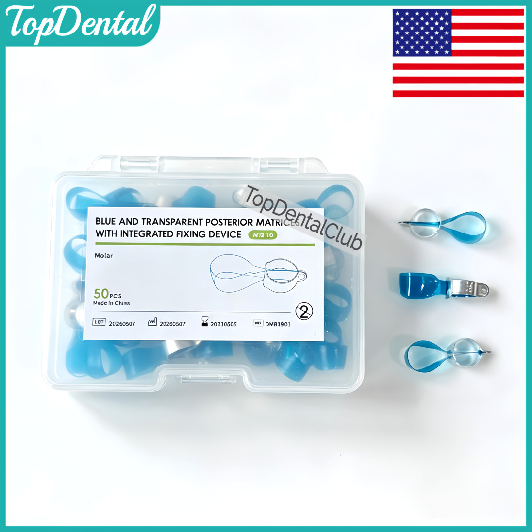 USA Dental Transparent Lucifix Posterior Matrices Blus Matrix Band Ring Fit Kerr