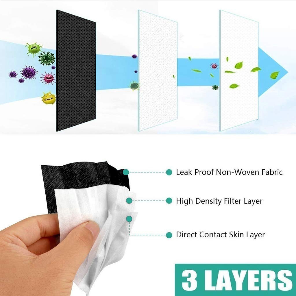 Face Mask Disposable Non Medical Surgical 3-Ply Earloop Mouth Cover [50/100 PCS]