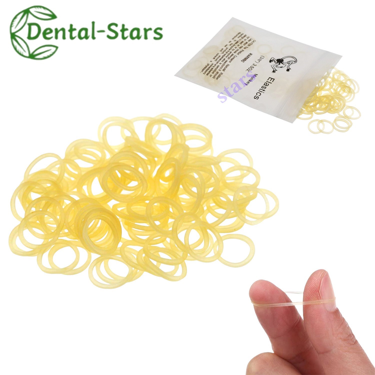 5000Pcs Dental Orthodontic Zoo Elastics Rubber Bands Latex Braces 3.5/5.0/6.5 OZ