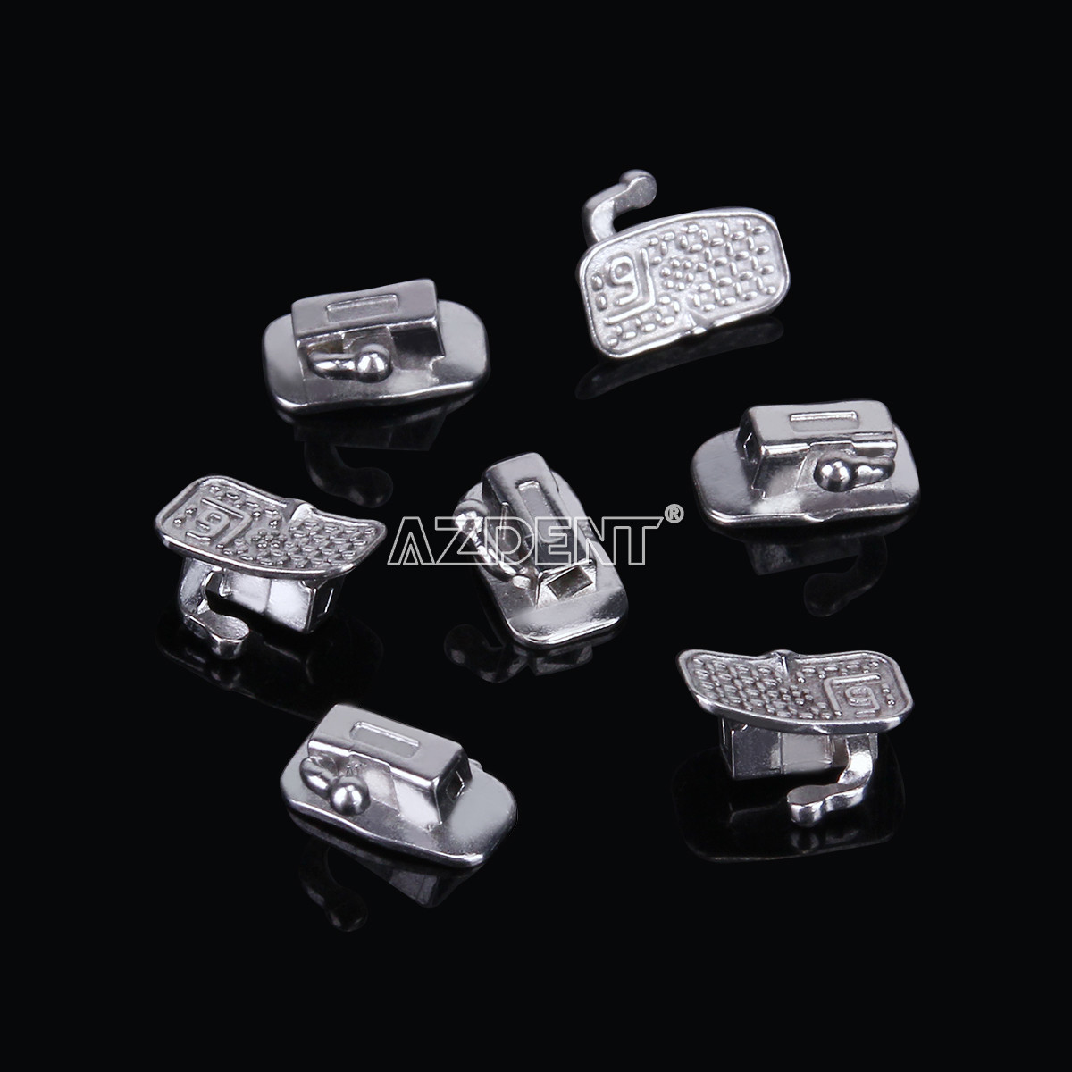 50 Sets AZDENT Dental Monoblock Buccal Tubes 1st Molar Roth 022 Bondable Non-Con