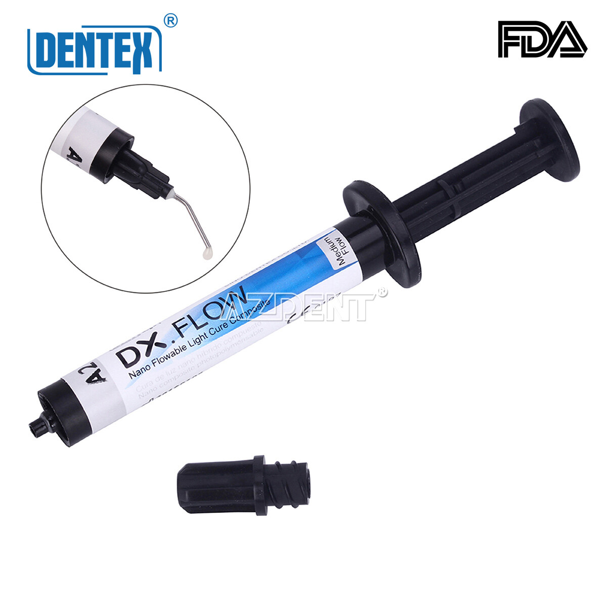 DENTEX Flowable Light Cure Composite Resin Medium Flow/Adhesive Light Cure