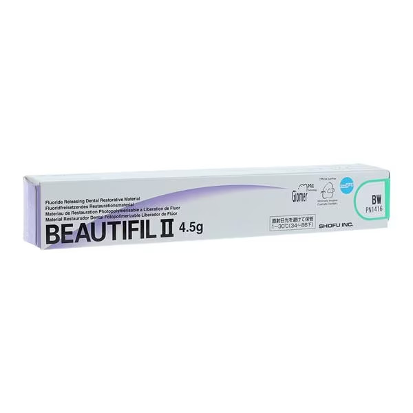 Shofu BEAUTIFIL II Fluoride Releasing Dental Restorative Composite 4.5gm BLEACH