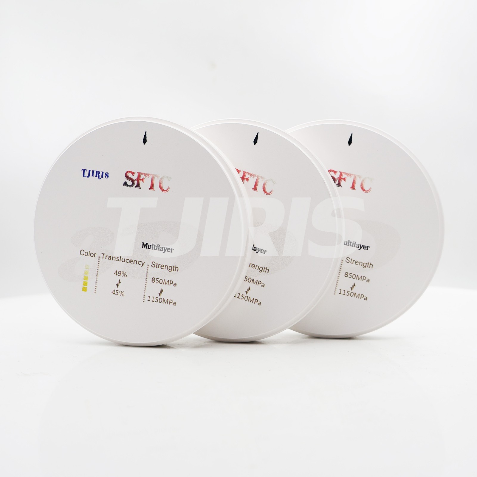 3D PRO Multi-Layer Wieland System Zirconia Blocks for CAD/CAM Milling – 5Pcs