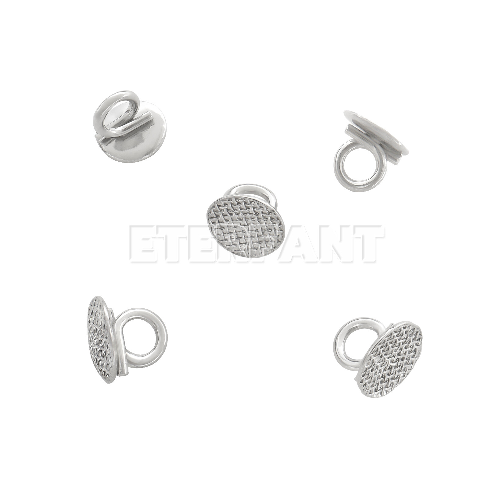 10PCs ETERFANT Dental Orthodontic Lingual Buttons Direct Eyelet Round Bondable