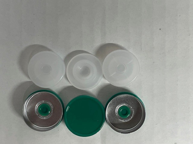 Large 1000 Pc.Lot 20mm Flip Top Cap Aluminum Crimp Seal for Vials Shiny Green