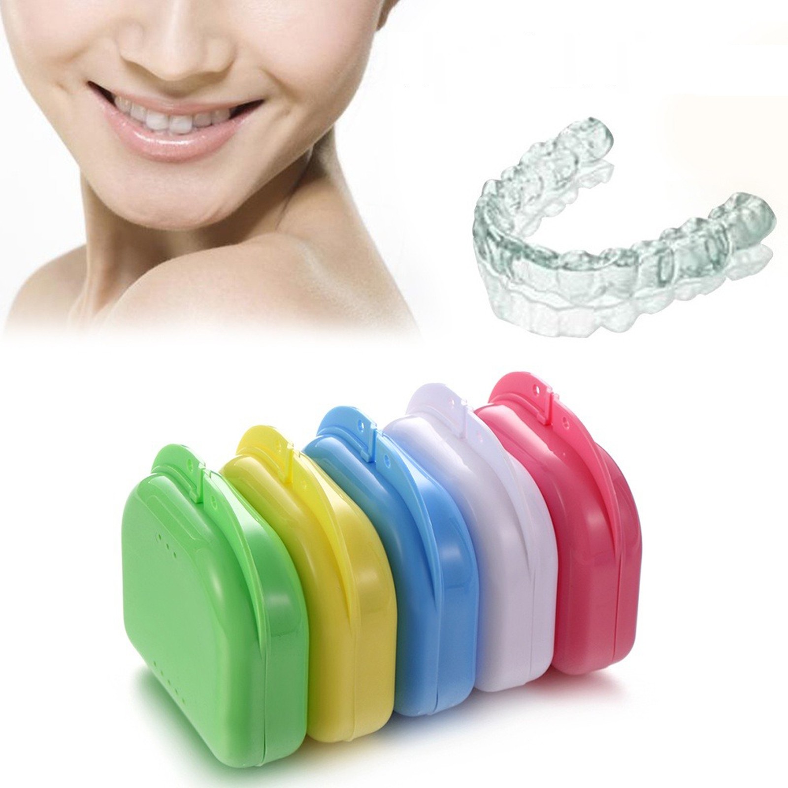 Orthodontic Retainer Night Guard Box Denture Dental Case Sports – High Quality
