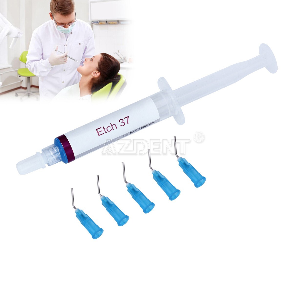 Dental Etching Gel 37% Acid Etching Silica Gel Adhesive