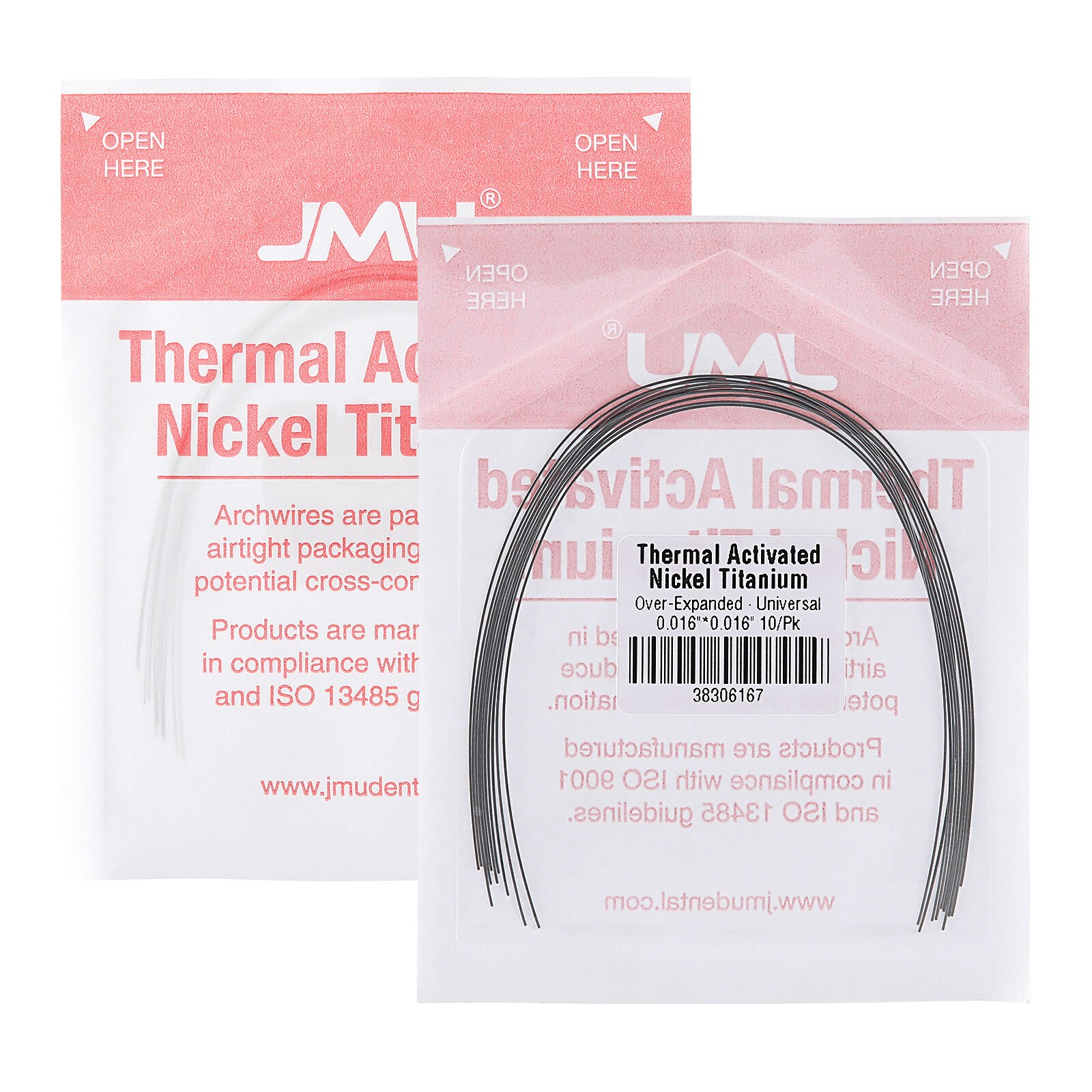 10PCS Nickel Titanium Archwires NiTi Thermal Activated Universal Over-Expanded