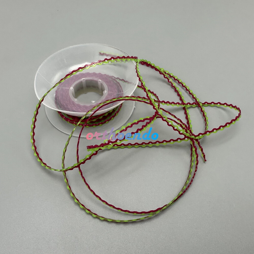 1 Roll Double Color Elastolink Elastic Power Chains (Ultra) Long Short 10 Sizes