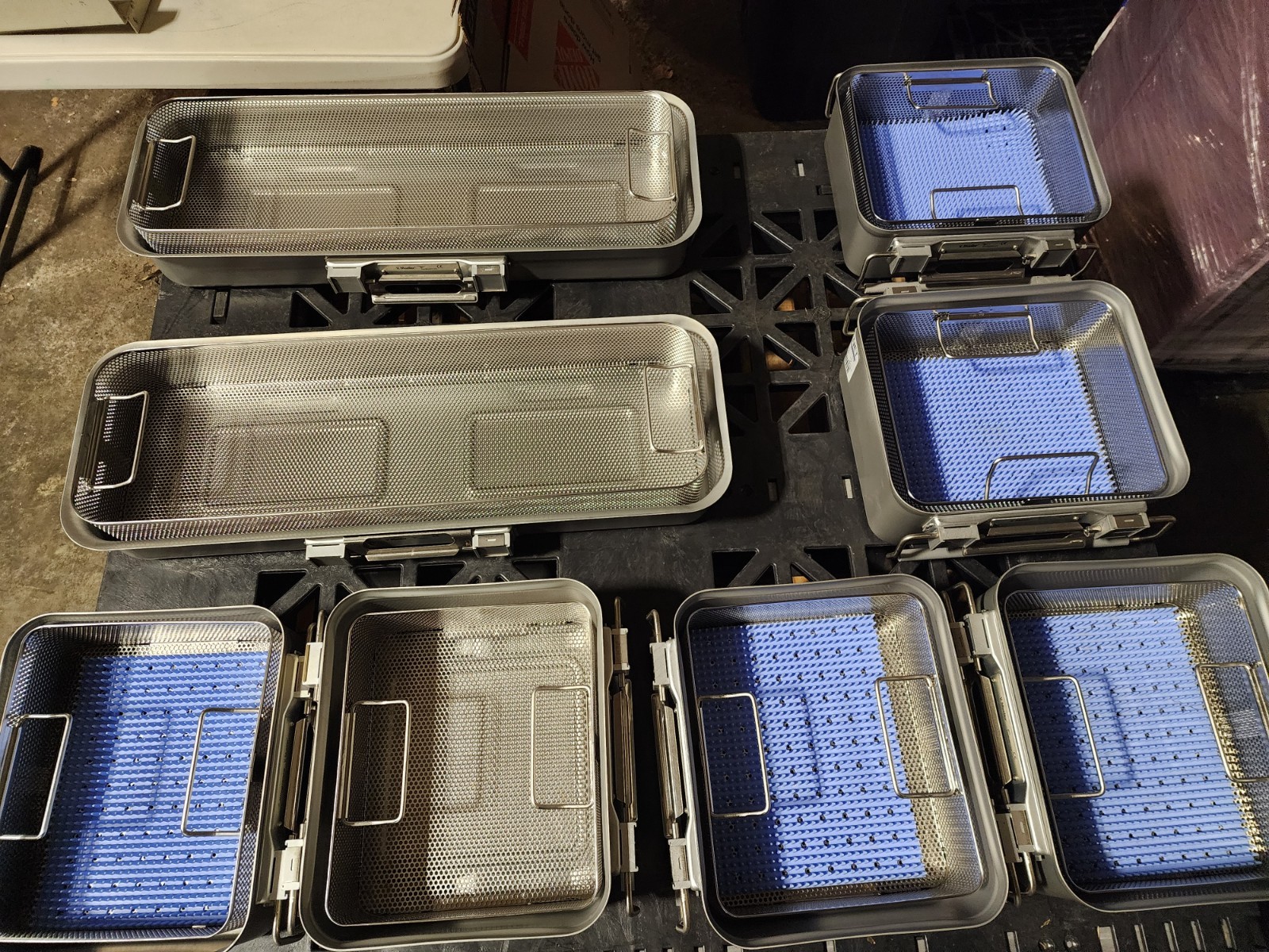 V. Mueller Genesis Sterilization Container System Lot 16 Mixed Sizes 3″–7″