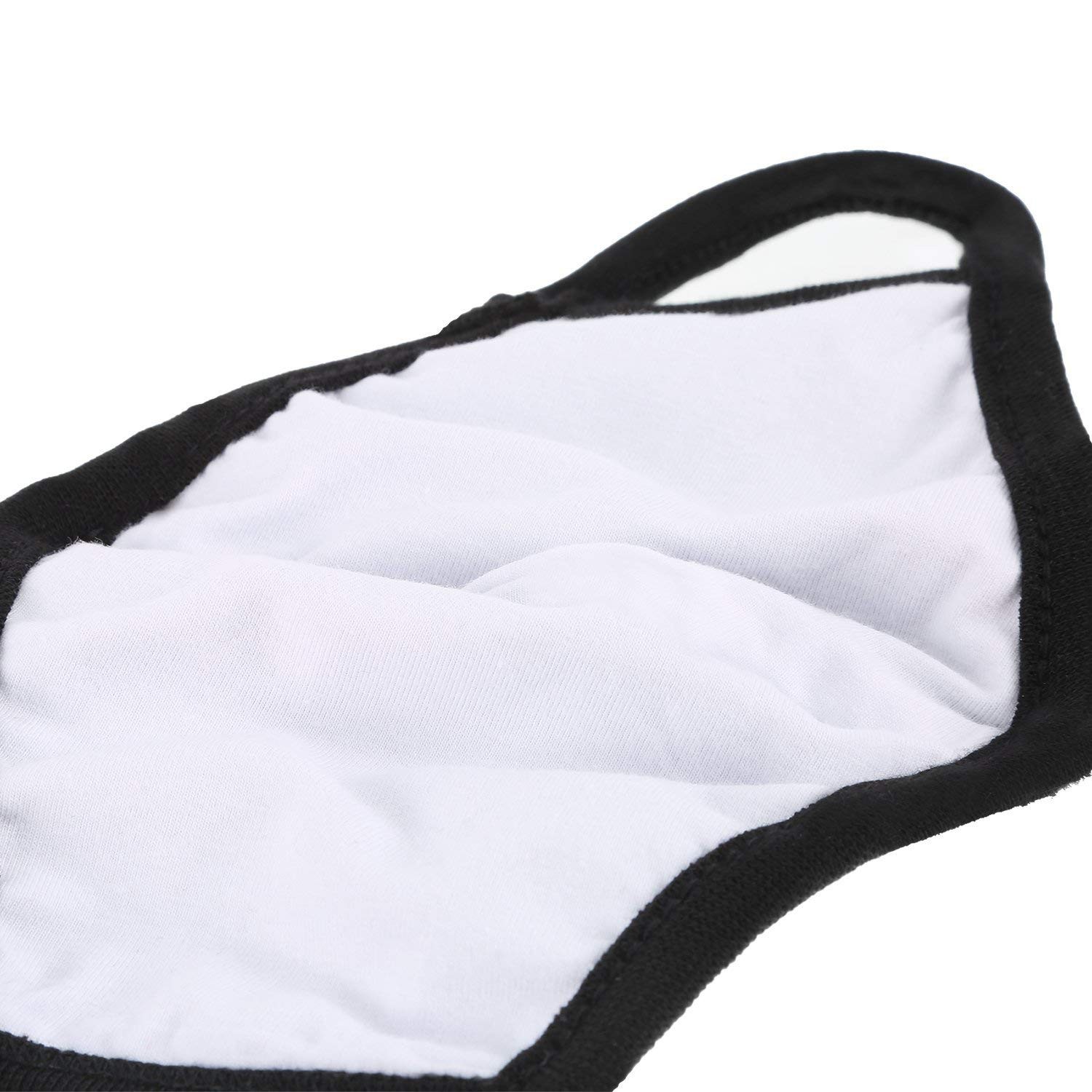 Cotton Face Mask Cloth Mouth Cover Breathable for Man Woman, Black 2 Pack