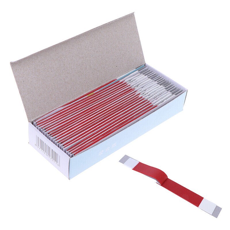 Dental Articulating Paper Practical Soft Thin Strips Red/ Blue 10 Sheet *20 Book