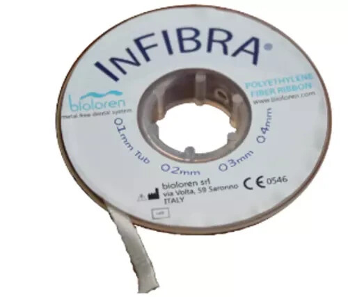 Dental Glass Fiber Splint 3mm Impregnated Light Cure Bioloren In Fibra Fiber