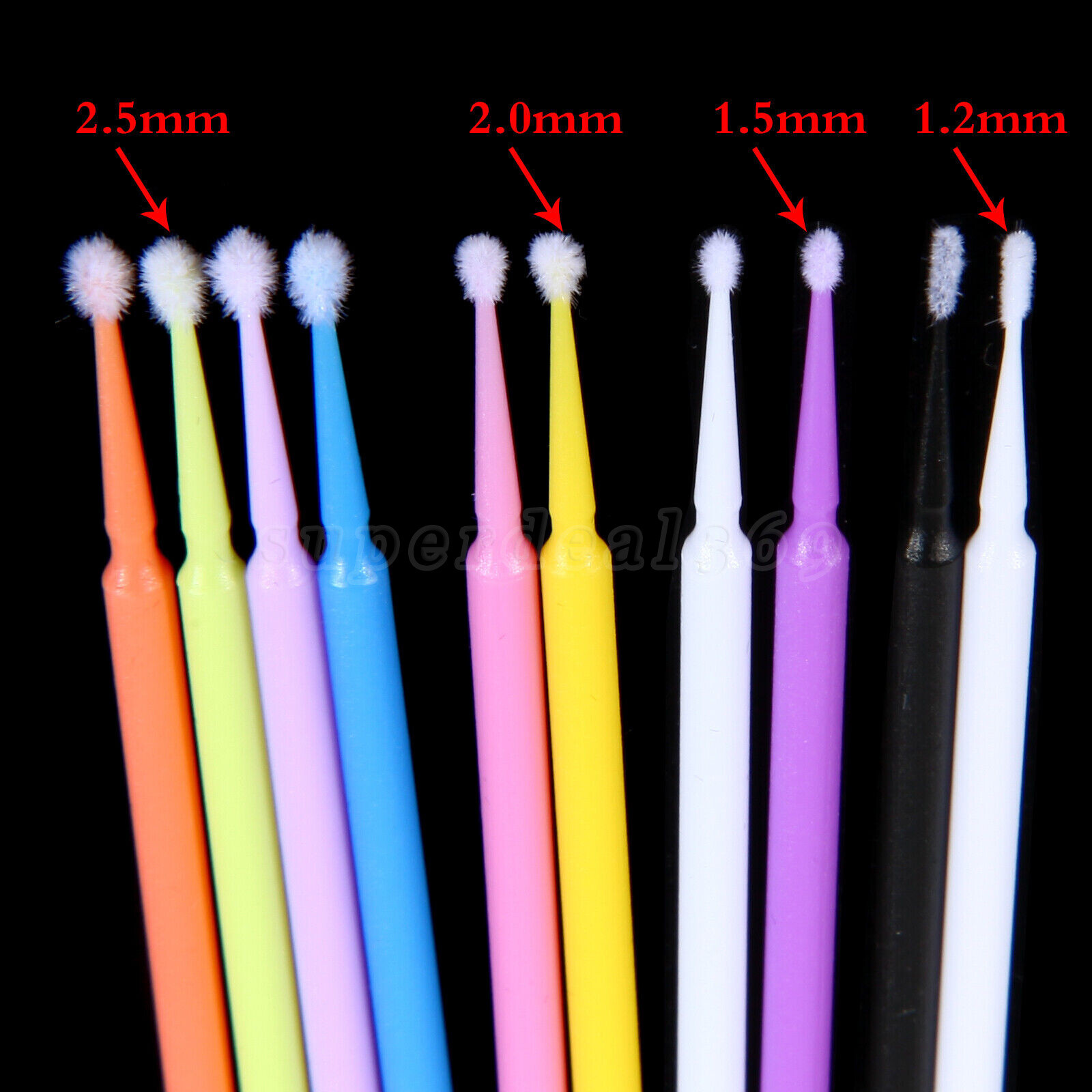 Dental Micro Brush Disposable Materials Tooth Applicators Ultra-fine Regular dn