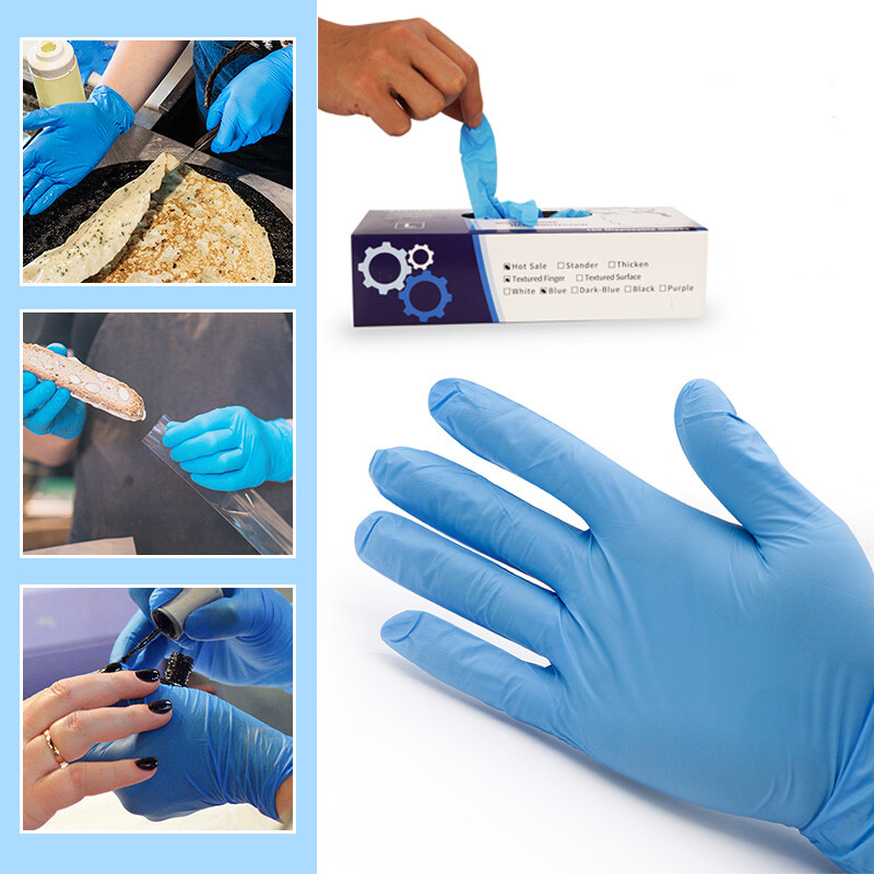 2000pcs Non-Latex Nitrile Gloves Powder Free Thicken 4 mil M/L Durable Rubber US