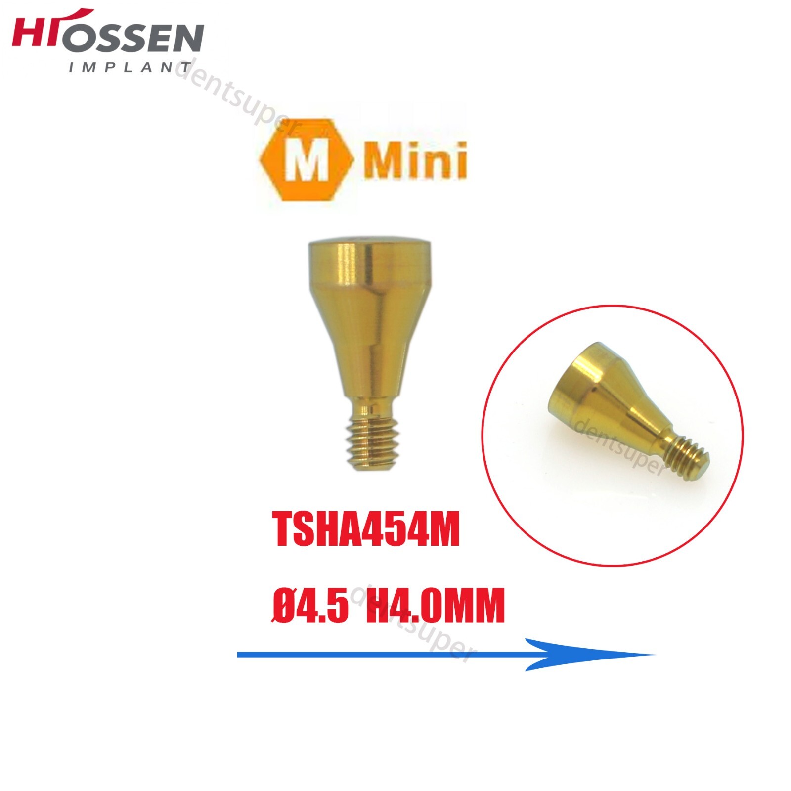 US Hiossen/Osstem Implant Healing Abutments/Locator Tapered Caps Core Tool PEEK