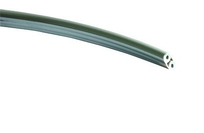 DCI Syringe Tubing, 2 Hole, Asepsis Straight Gray; Box of 100ft