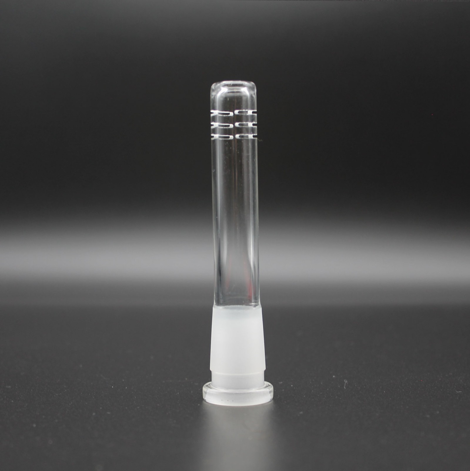 Clear Pyrex Borosilicate Lab Glass 18mm / 14mm Low Profile Downstem (2.5-7″)