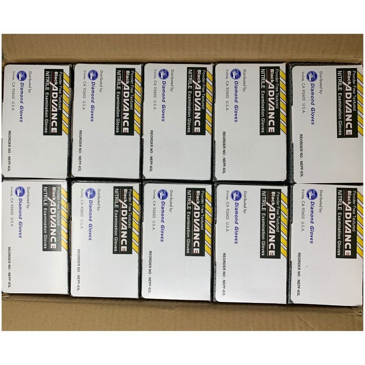 Premium Black Nitrile Gloves Powder-Free 6-Mil 1000pcs S/M/L/XL/XXL New