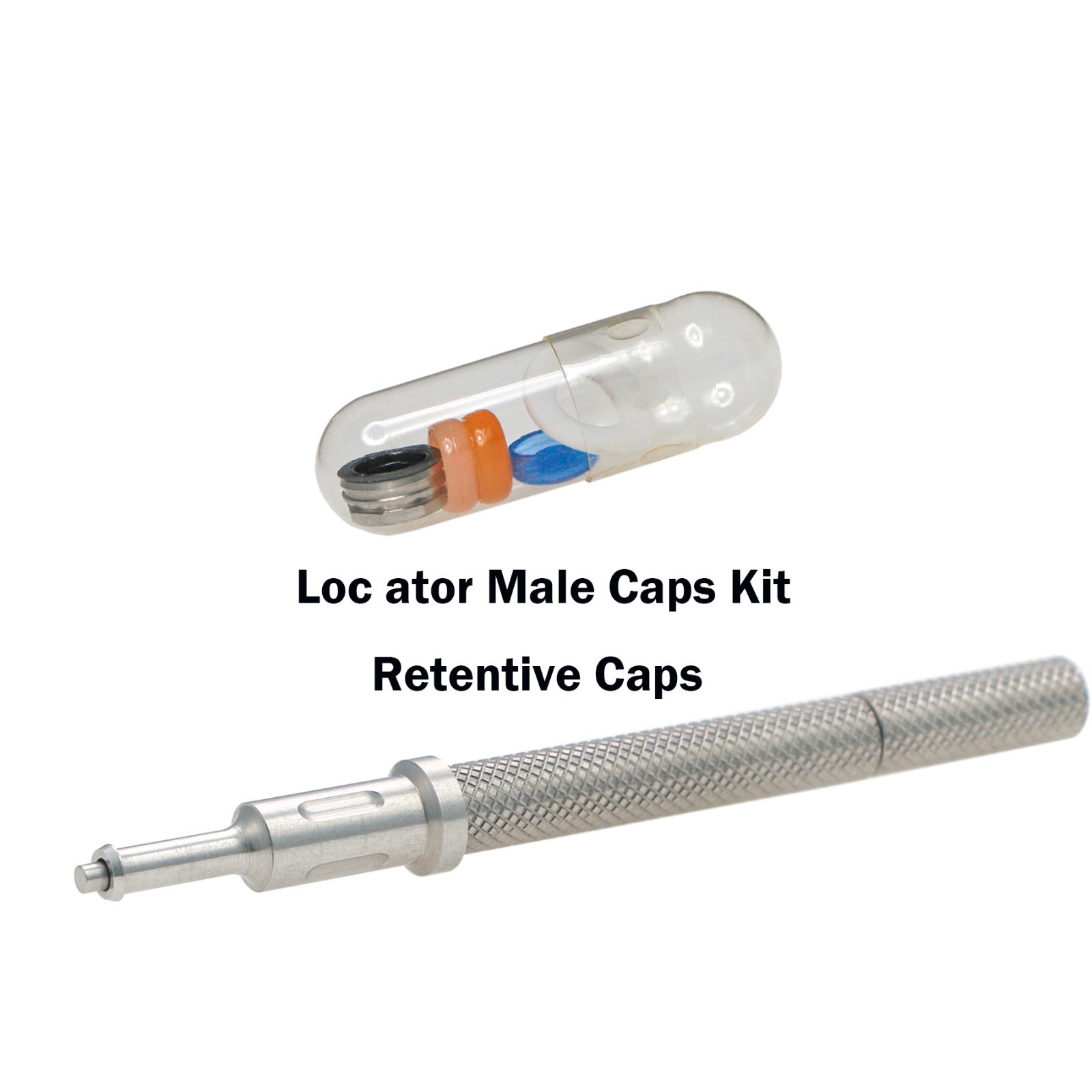 US Nobel Active Locator Overdenture Abutment Narrow Platform NP NA352 & Male Cap