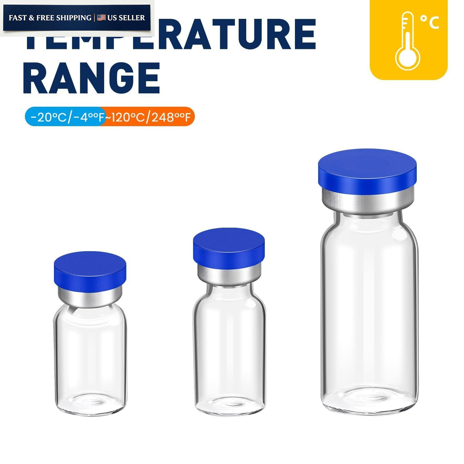FURWEY 5ml Sterile Vials with Self Healing Injection Port and Sealing 5ML-36P