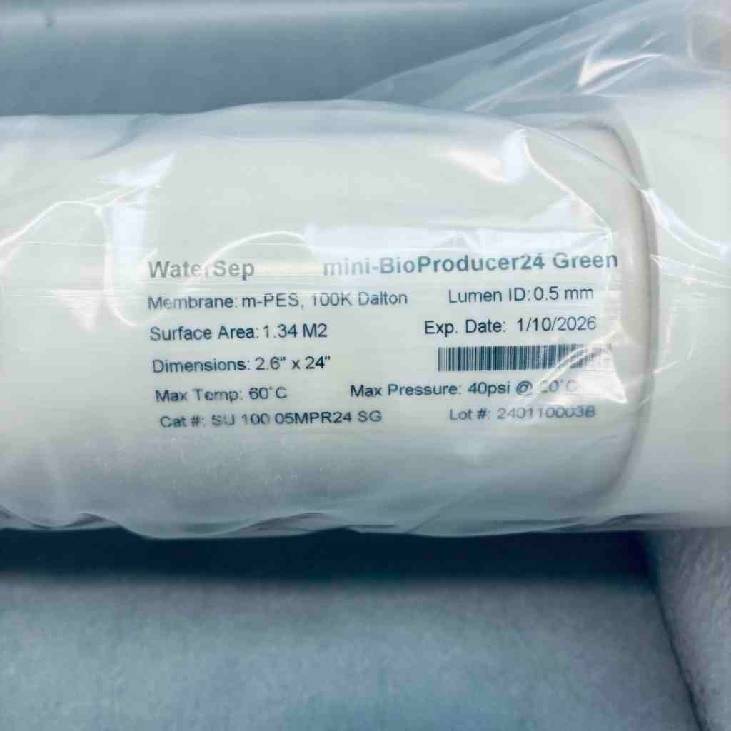 Sartorius WaterSep mini-BioProducer24 Green Hollow Fiber Filter 100kDa 0.05 mm