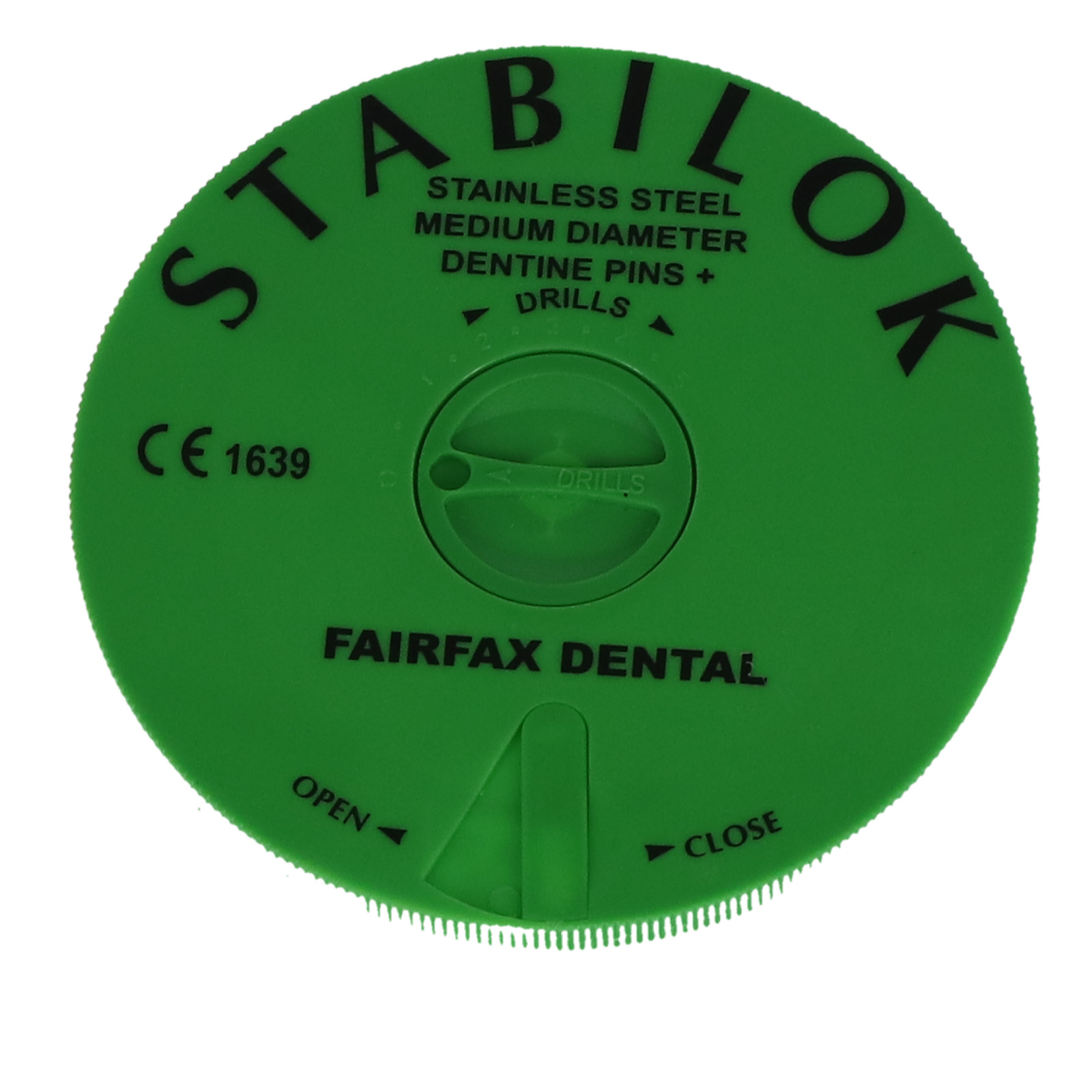 Fairfax Dental 60052 Stabilok Dentine Pins Single Shear Economy Green 100/Pk
