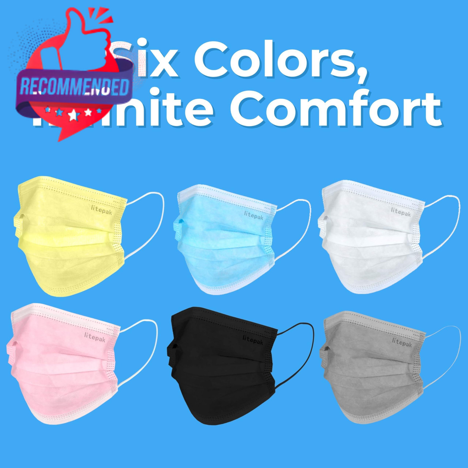 2,000pcs Disposable Face Masks- 3 Ply Breathable Mask For Adults – Blue (40