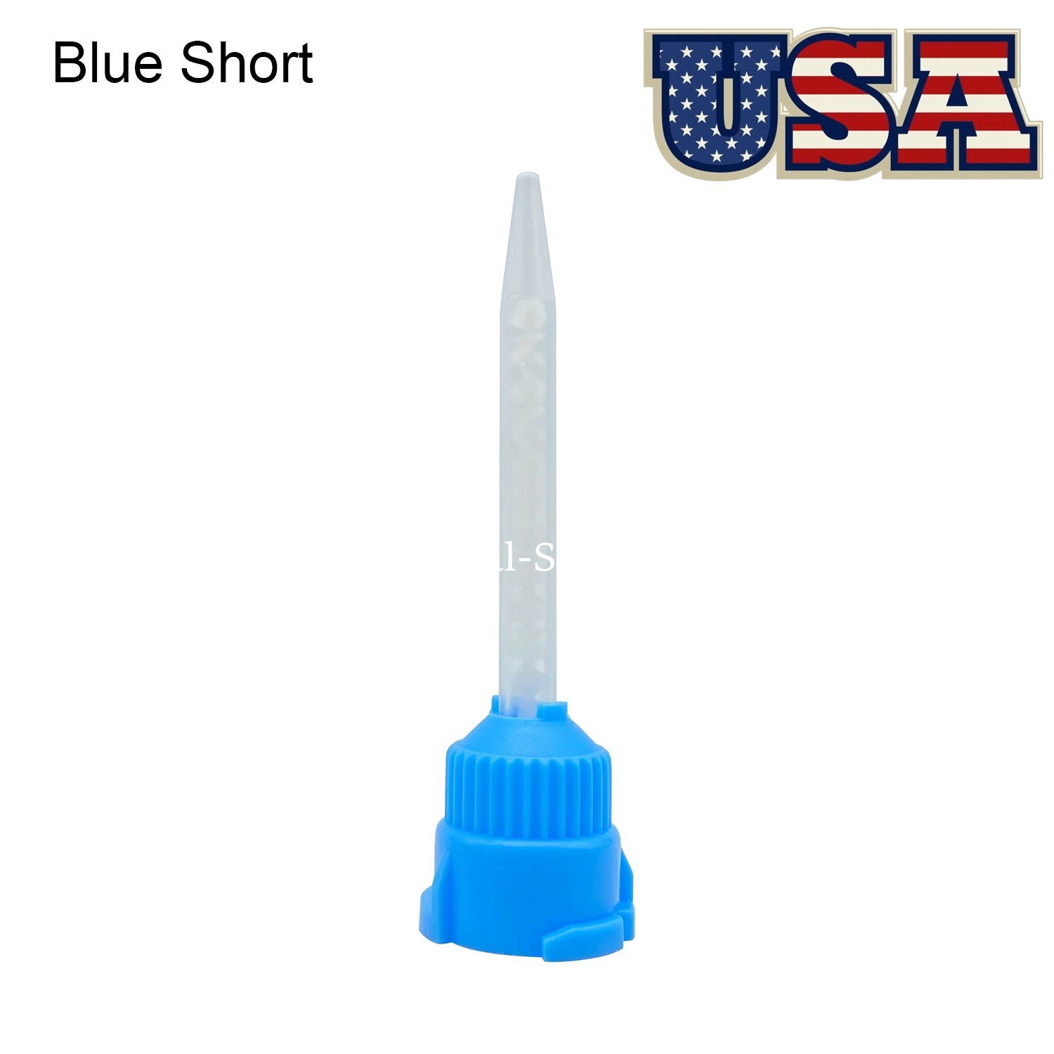 50 Pcs Dental Mixing Tips For Impression Material Tips Long/Short 1:1 Ratio USA