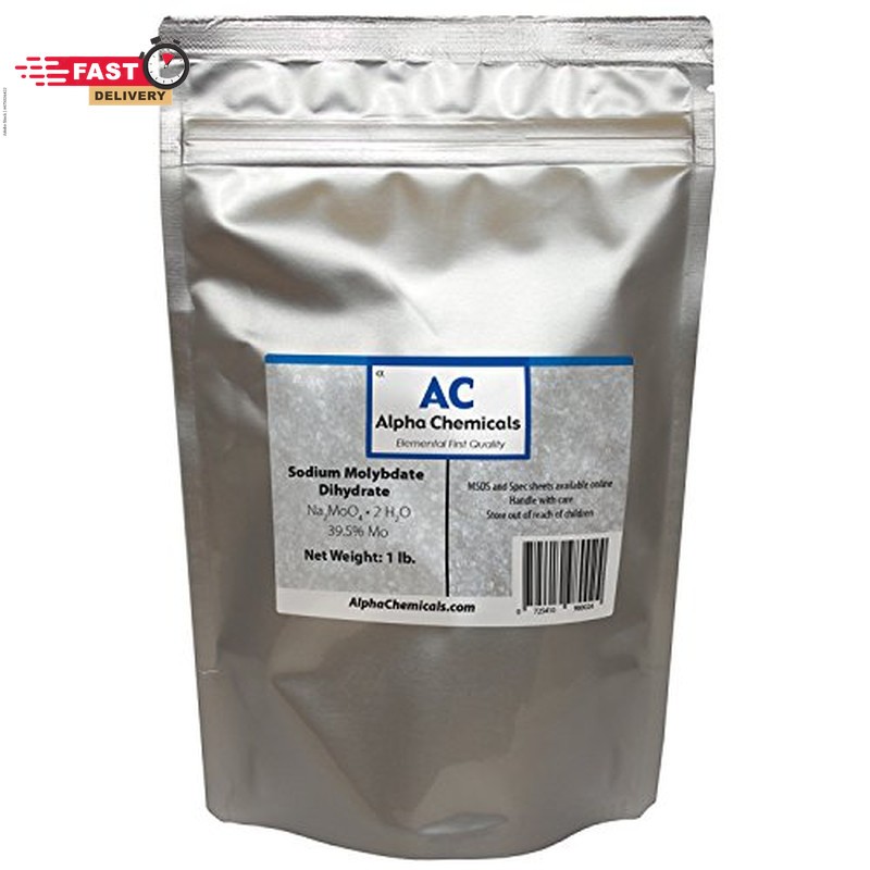 Alpha Chemicals Sodium Molybdate Na2Moo4*2H2O 99% Pure 1 Pound