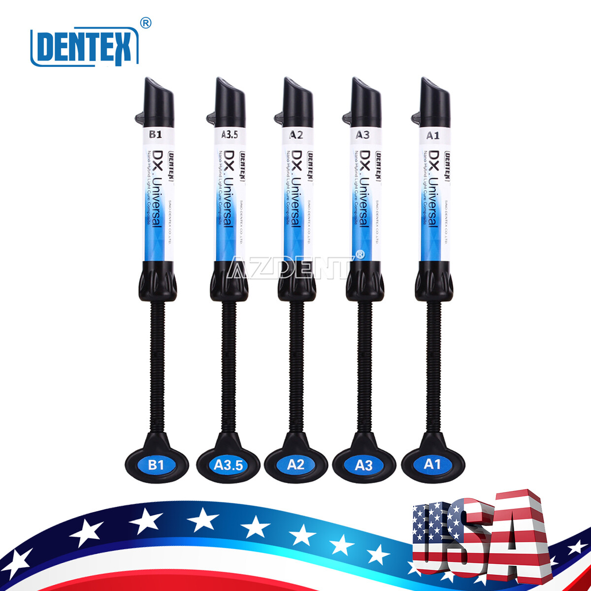 Dental Light Cure Composite Resin Etching Adhesive Kit/ LED Curing Light Lamp