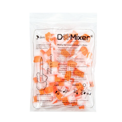 DX-Mixer 50-1000 Pcs Dental Mixing Tips Impression Temp Crown & Bridge 3.1mm