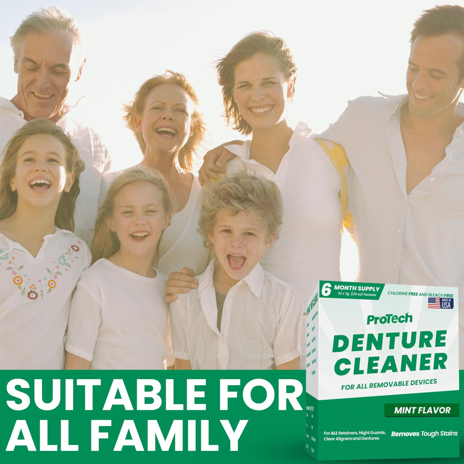Pro Tech Retainer Cleaner – 180-220 Cleanings (0.17 Per 22 Count (Pack of 1)