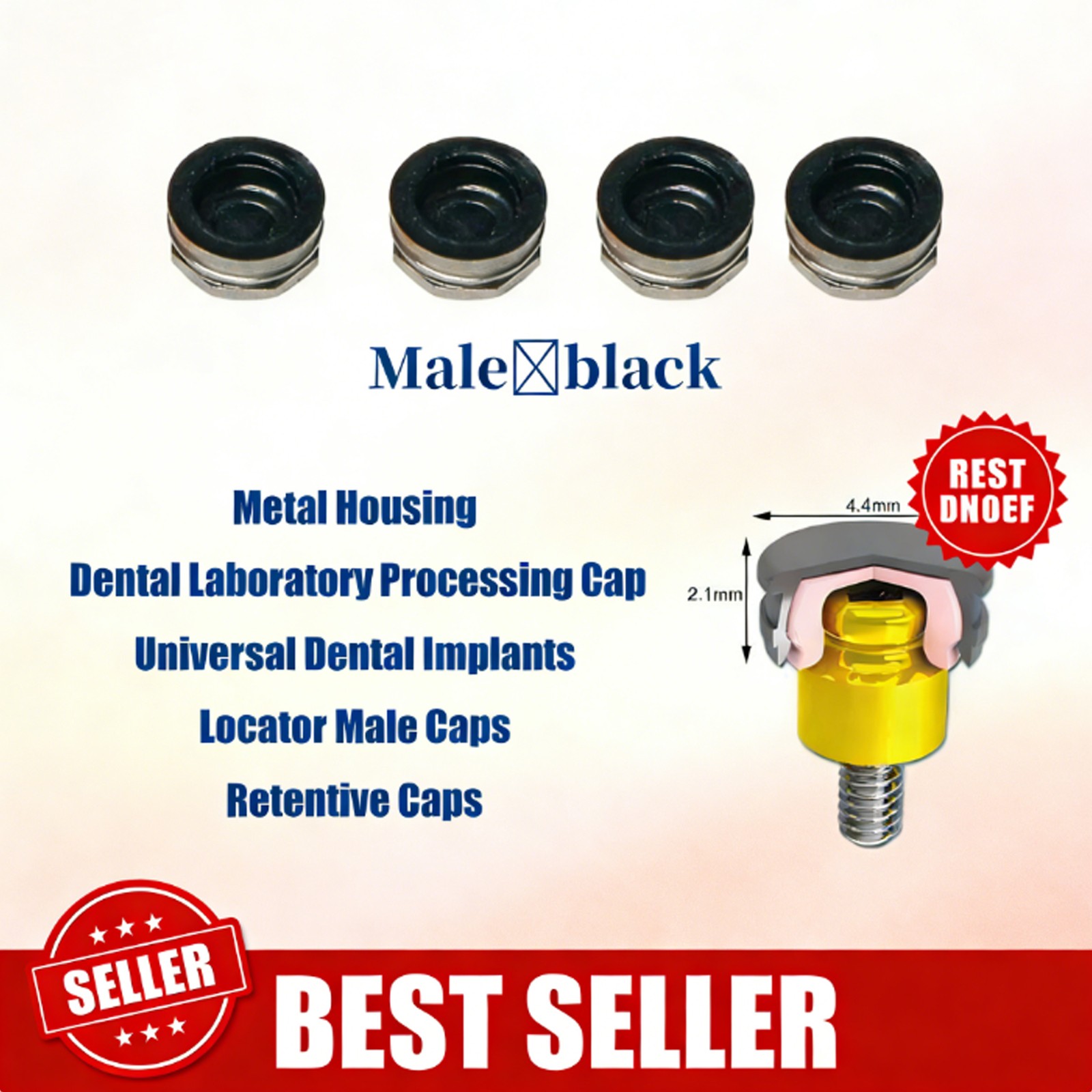 Dental Overdenture Zest Locator Abutment Legacy Anchor Hiossen Nobel Zimmer Cap