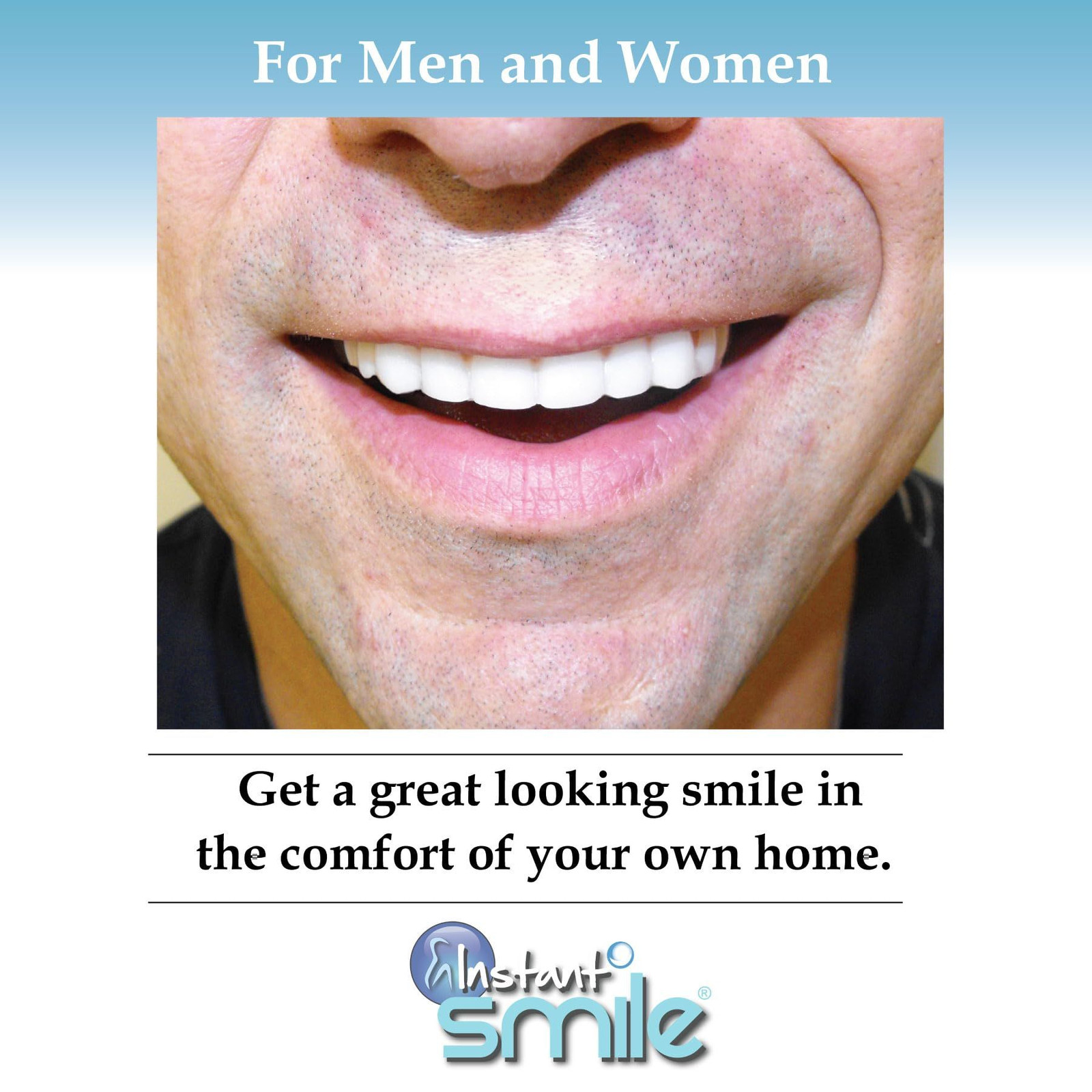 Instant Smile Comfort Fit Flex – Bright Shade – Upper 1 Count (Pack of 1)