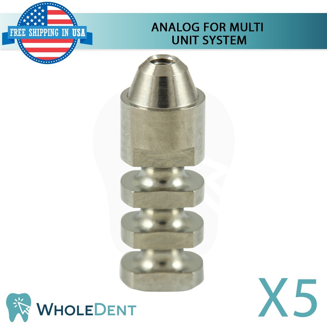 5x Analog For Straight And Angulated Multi Unit 1.6mm Abutment Dental