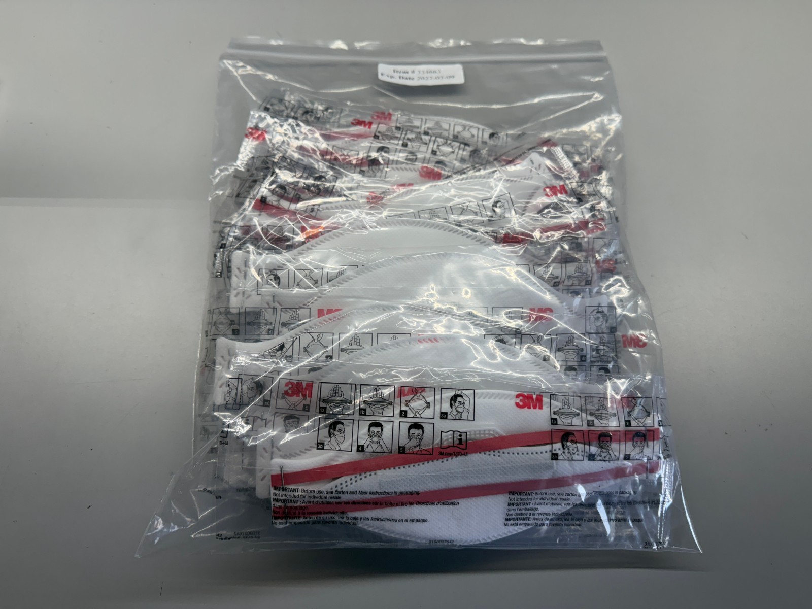 NEW LOT 80 3M AURA N95 1870+ RESPIRATOR AND SURGICAL FACE MASKS, EXP. 2027