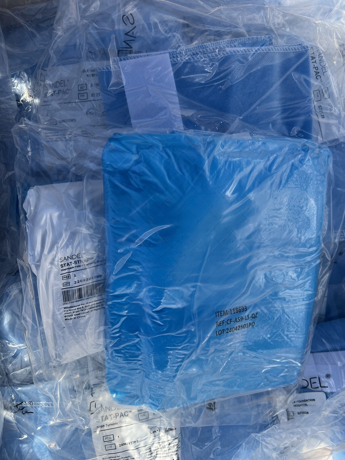 Ansell Sandel Stat-Pac Room Turnover Pack 872139 ANSELL None sterile Lot of 10