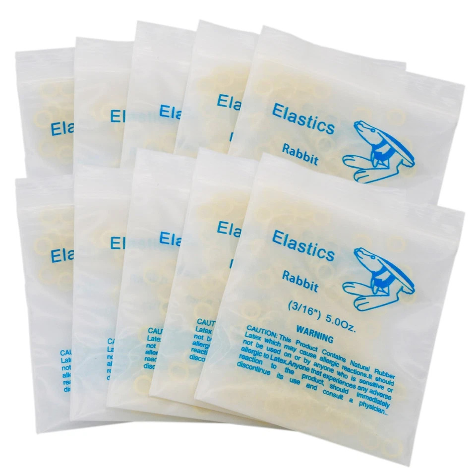 US Orthodontic 5.0Oz Elastics Braces Rubber Bands Latex Braces 1000/2000/3000Pcs