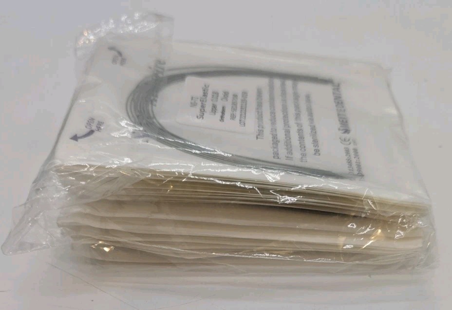 Ni-ti Arch Wire Braces Super Elastic Lower 20pk .018 & Upper 20pk .018 Ovoid New