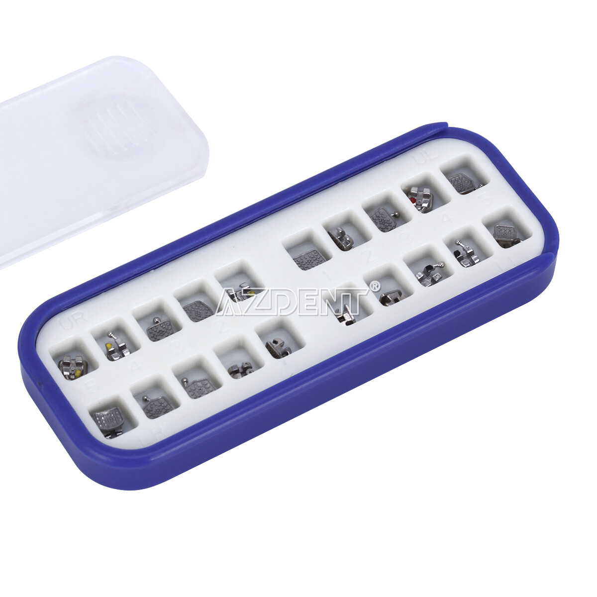 Dental Orthotic MIM Monoblock Metal Bracket Braces Mini Roth / MBT.022 Hooks 345