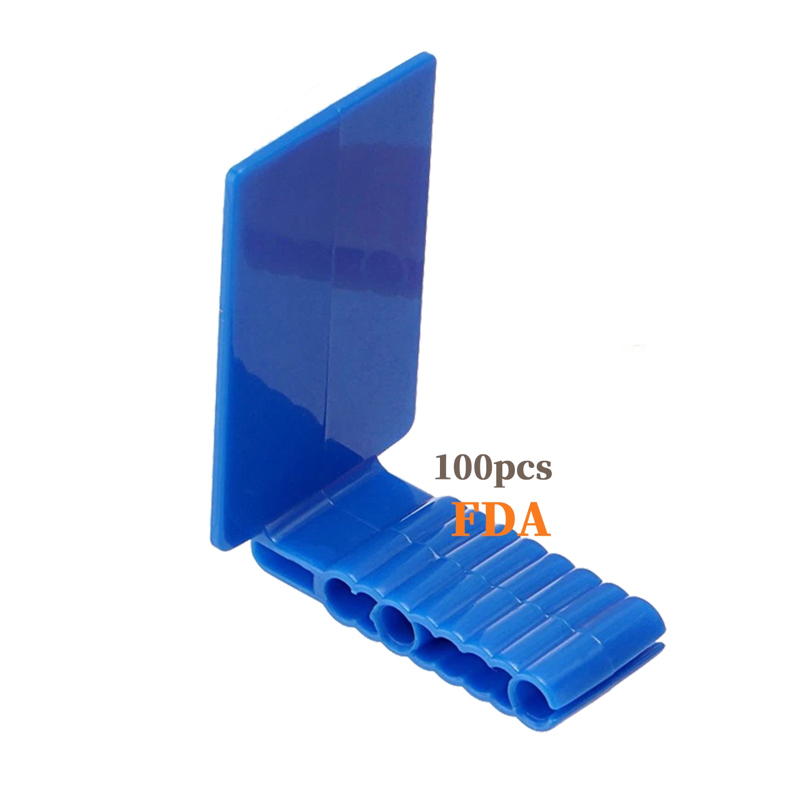 100pcs Dental Sensor Holder Disposable Adhesive Sensor Holder Anterior Blue