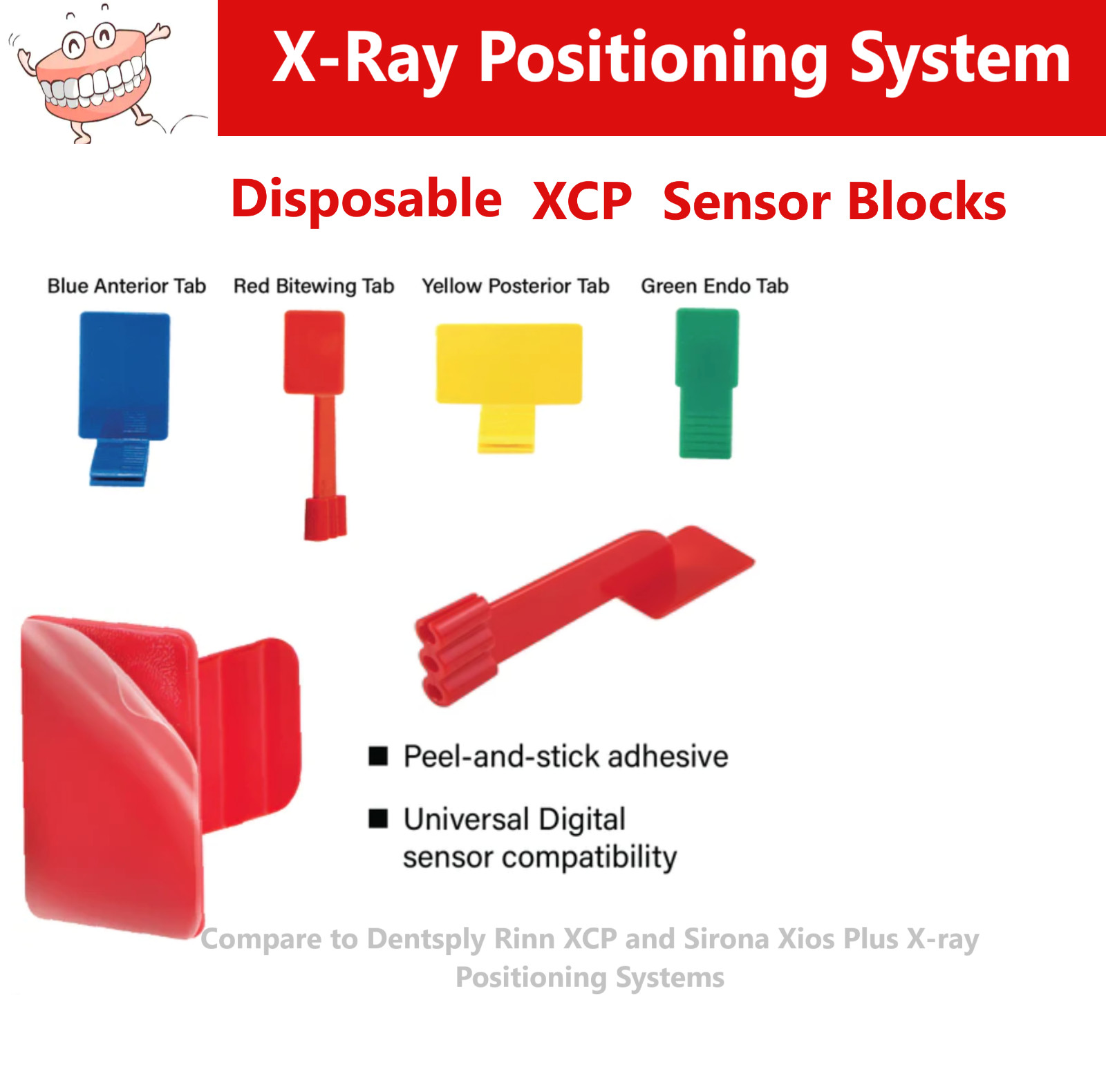 XIOS Plus X-Ray Disposable Digital Sensor Holder fits XCP, All Replacement Parts