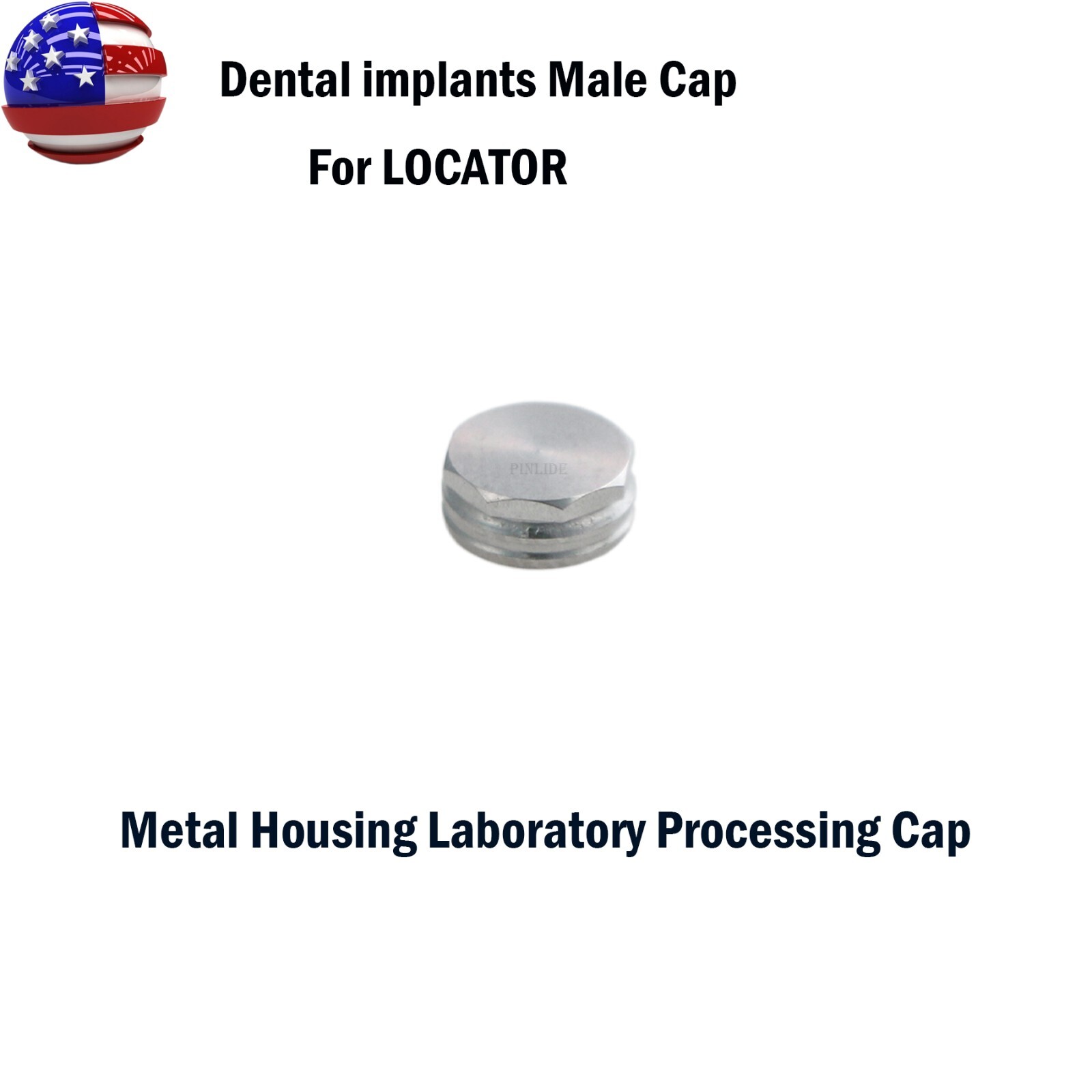 US Universal Dental Retention Male Caps 0.8lb 1.2lb 2.4lb Metal Housing
