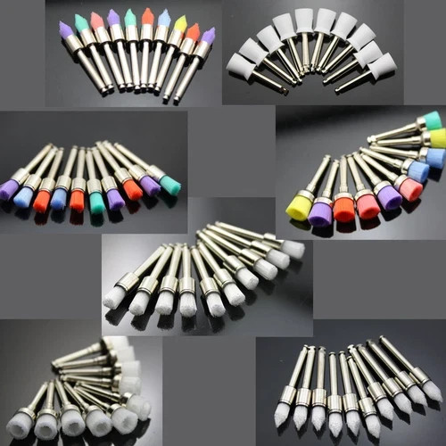Dental Polishing Prophy Prophylaxis Brush Nylon RA Latch Type Bristle Flat/Taper