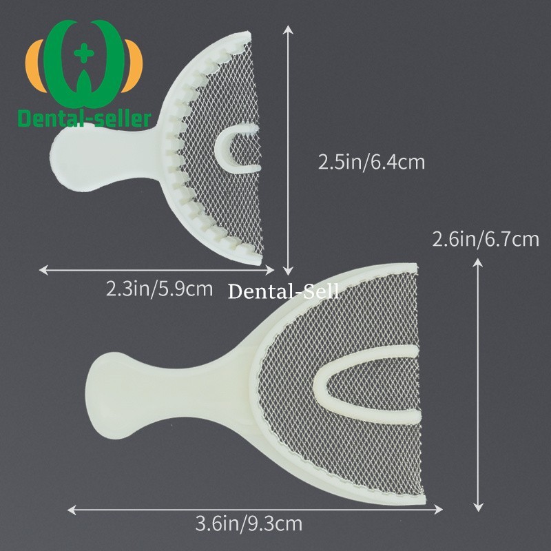 Dental Bite Registration​ Impression Triple Trays Disposable with Net Tray F/A/P