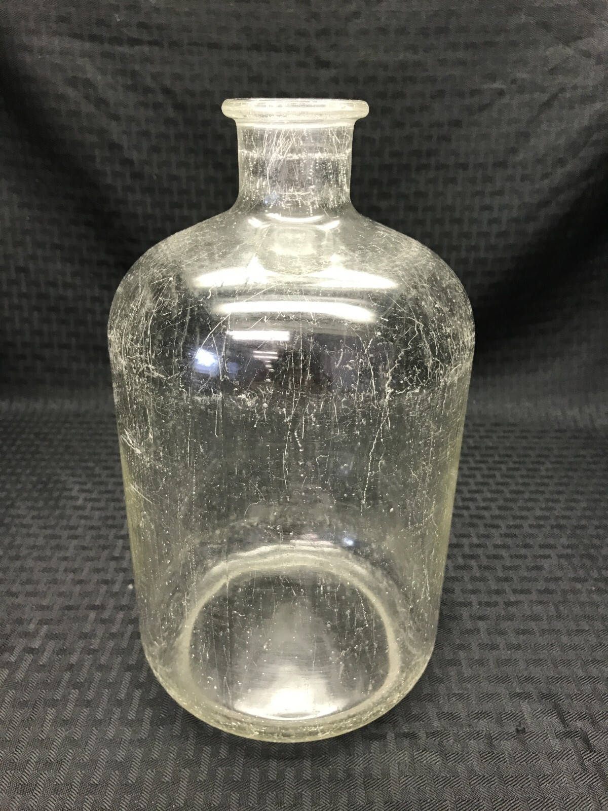 Laboratory Glass 4000mL 4L Apothecary Storage Bottle w/ #8 Rubber Stopper