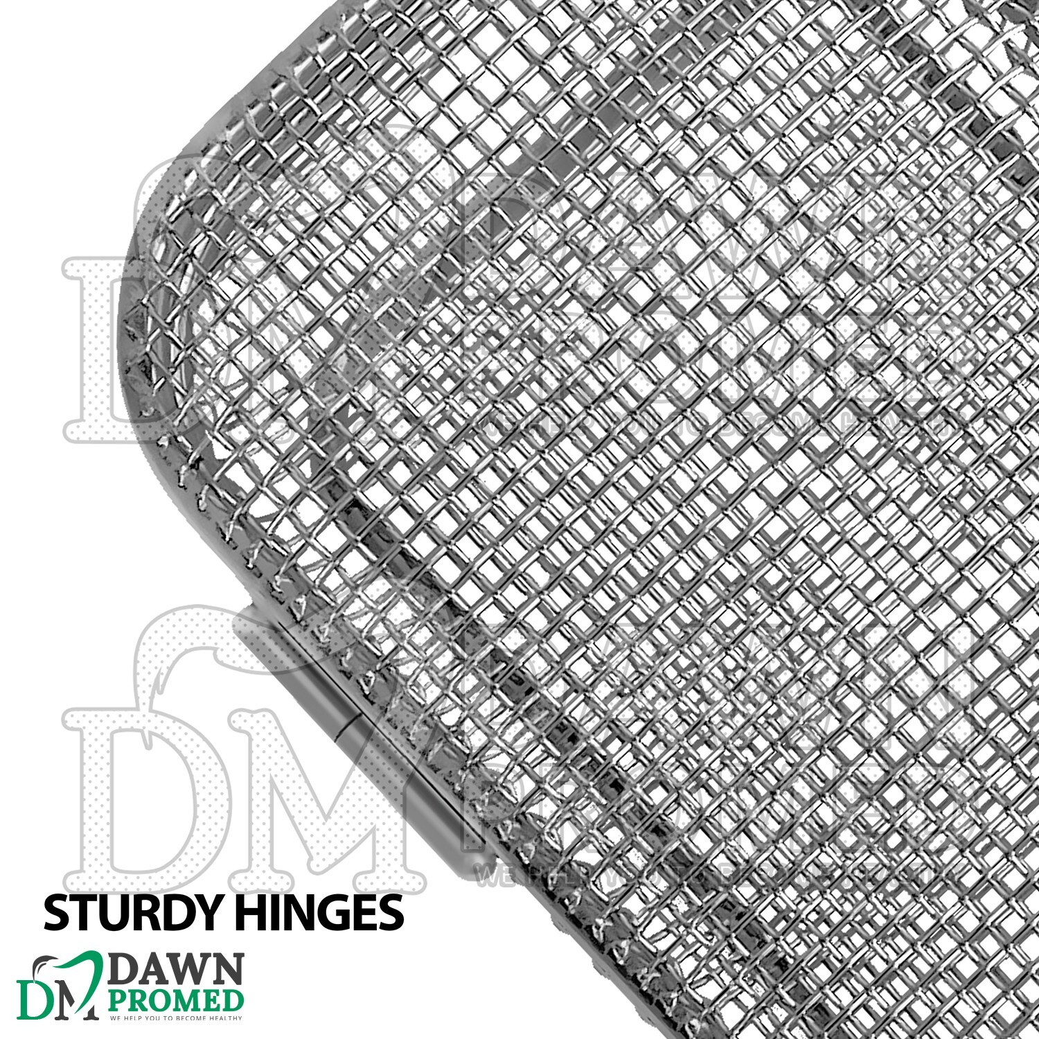 Sterilization Cassette Tray 9.25″ x 3″ Perforated Mesh Box Stainless German Gr