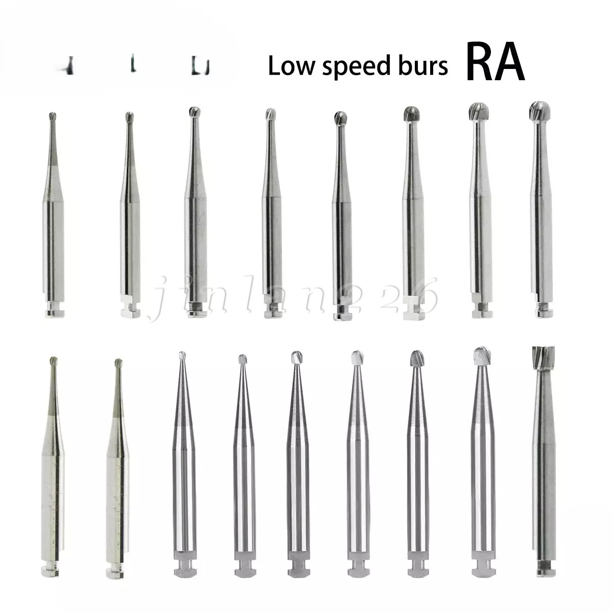 Dental Round Carbide Bur for Slow Speed Latch Type Handpiece RA 1# – 8# Burs VIP