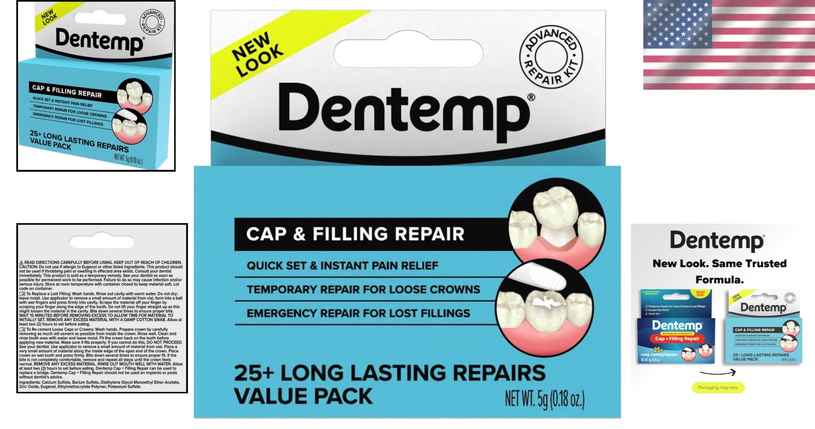 Maximum Strength Dental Repair Kit – Instant Pain Relief for Lost Fillings